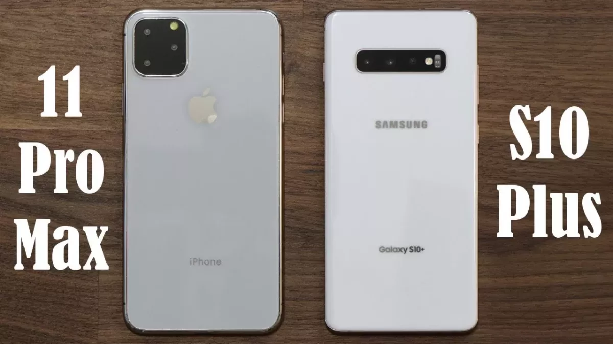 L'iPhone 11 Pro Max et le Samsung Galaxy S10 Plus 