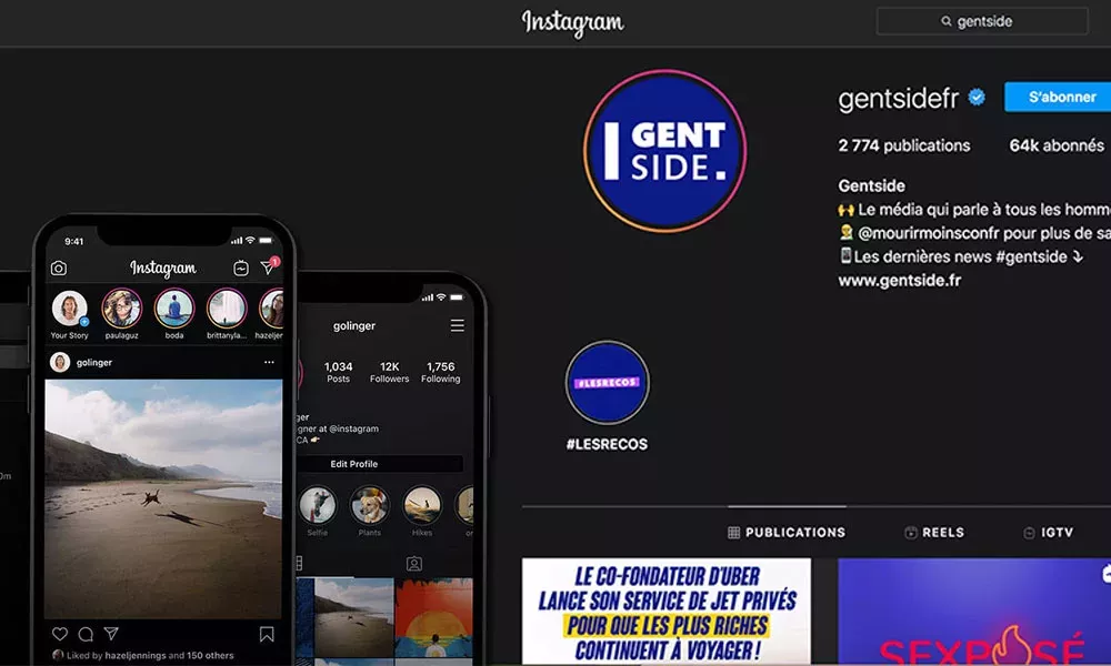 Mode sombre Instagram : comment l'activer sur ordinateur et sur mobiles