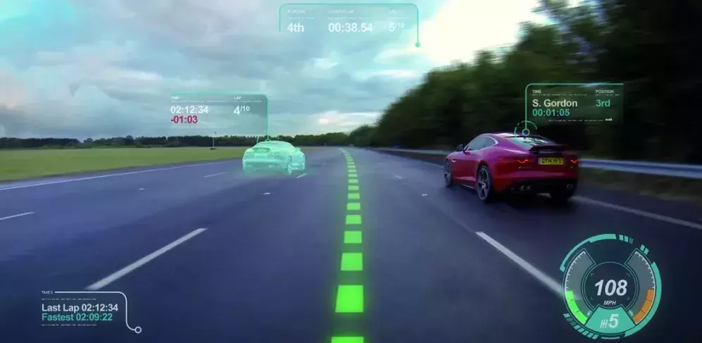 pare brise réalité augmentée