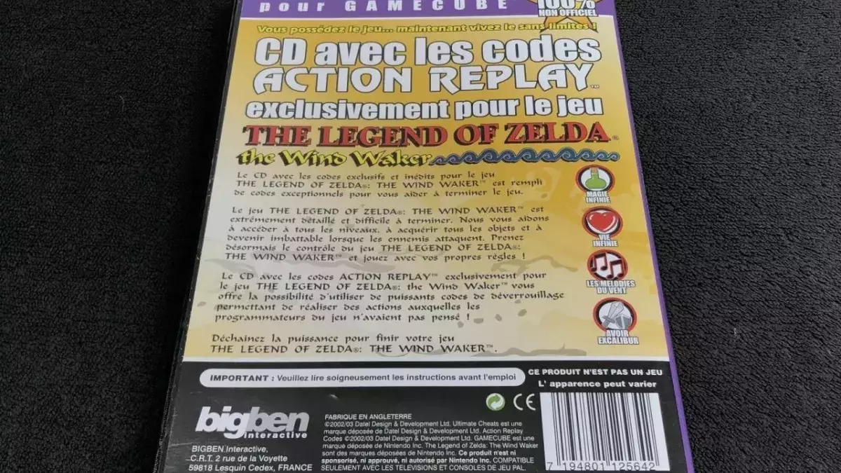 Action Replay cheat codes triche