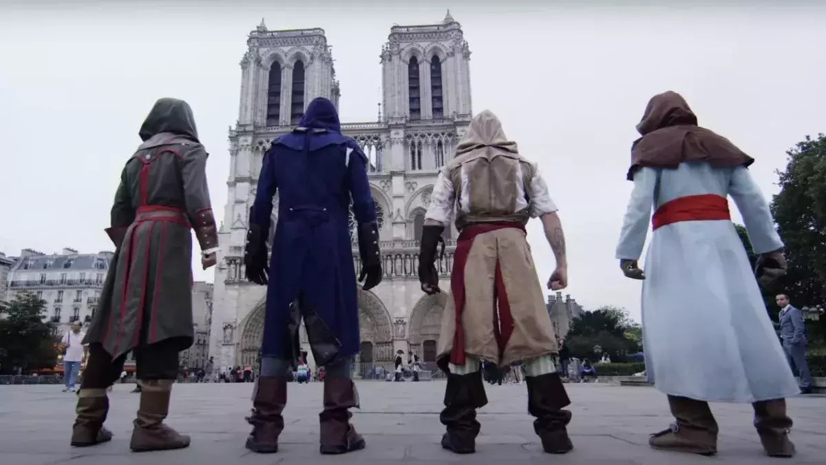 assassin's creed unity parkour paris