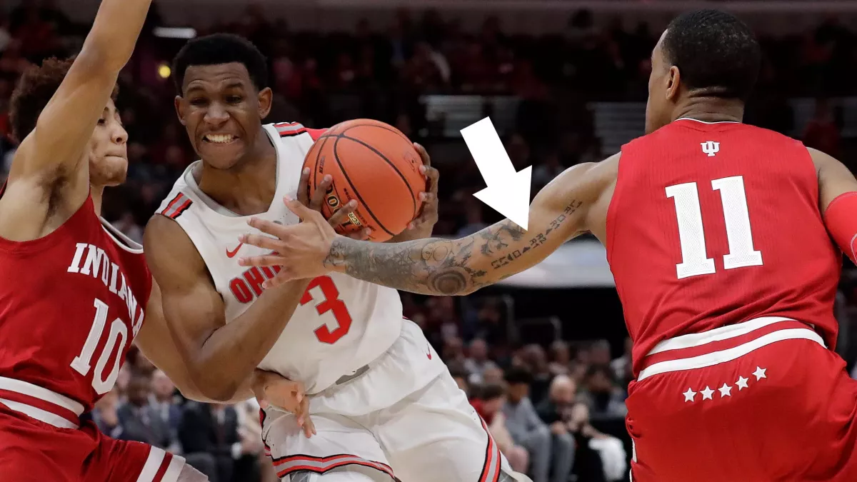 Ce basketteur a caché un cheat code de GTA San Andreas sur son bras