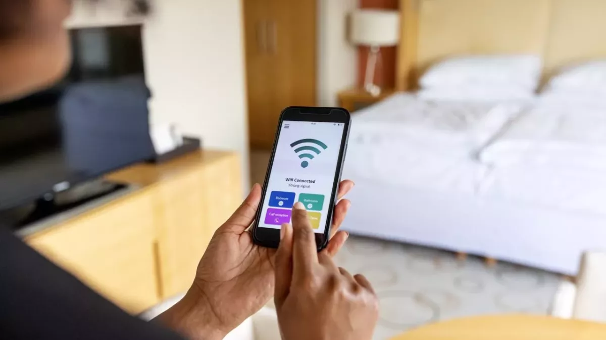 Le wifi dans une chambre d'hôtel 
