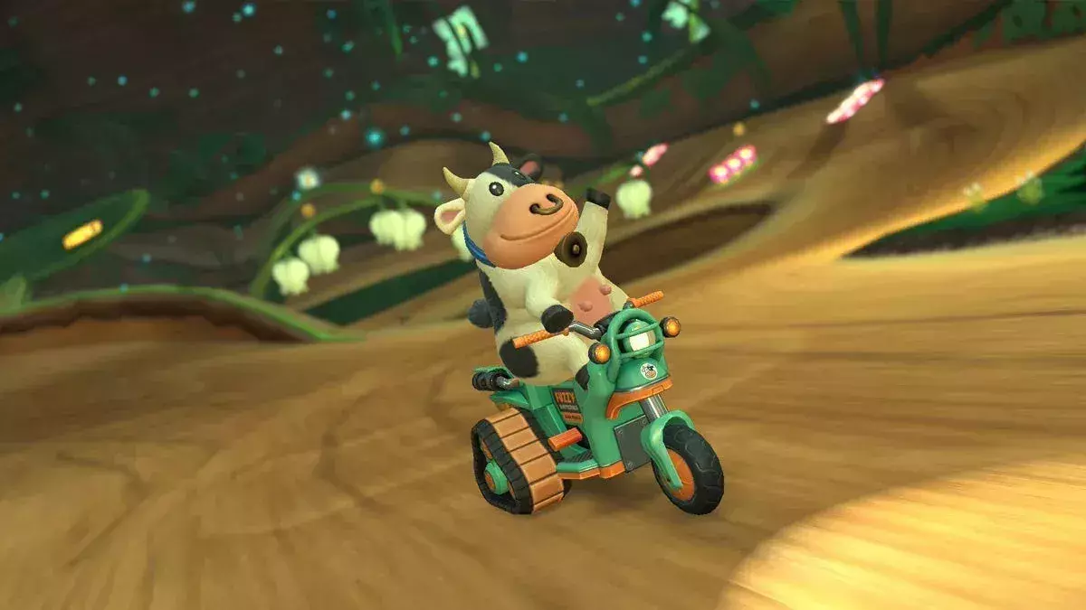 mario kart world la vache