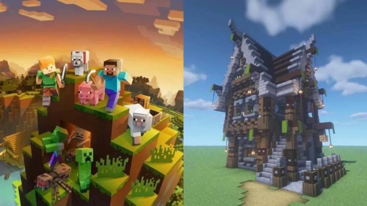 Minecraft tutoriel maison médiévale