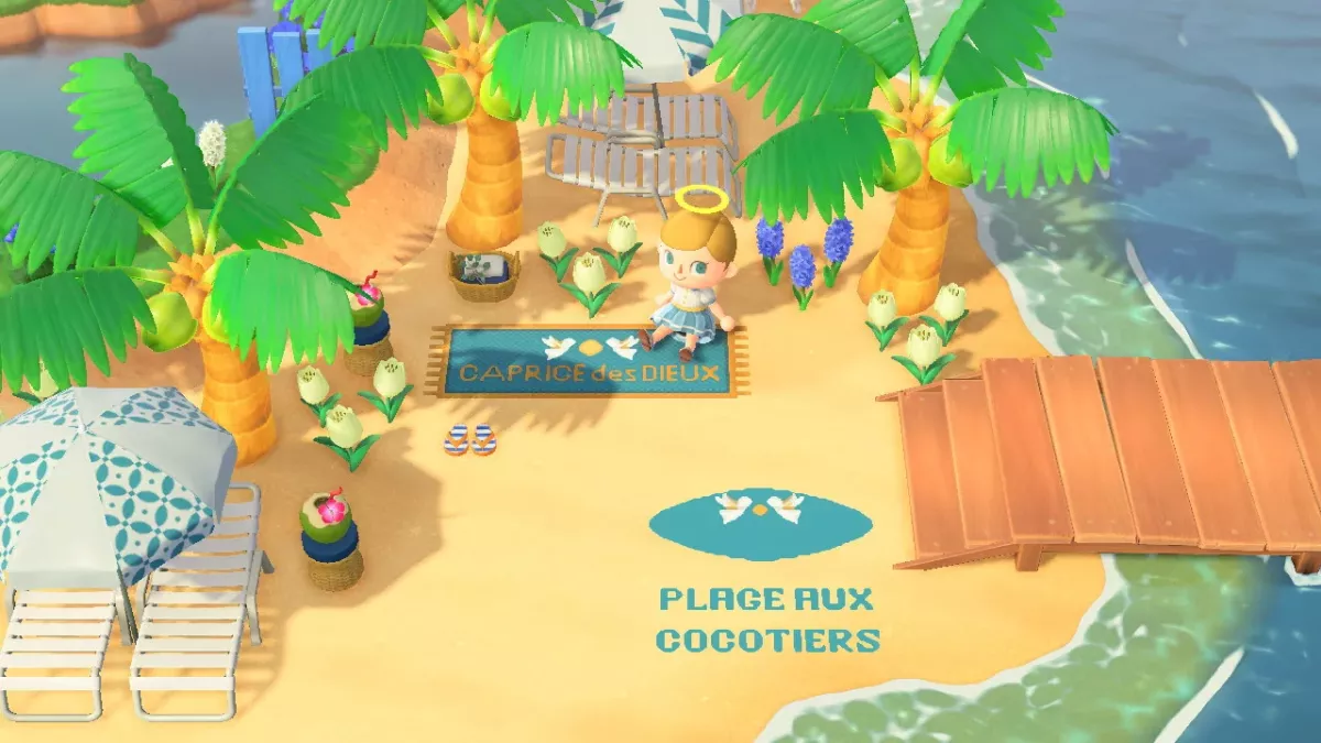 Divine île de Caprice des Dieux sur Animal Crossing