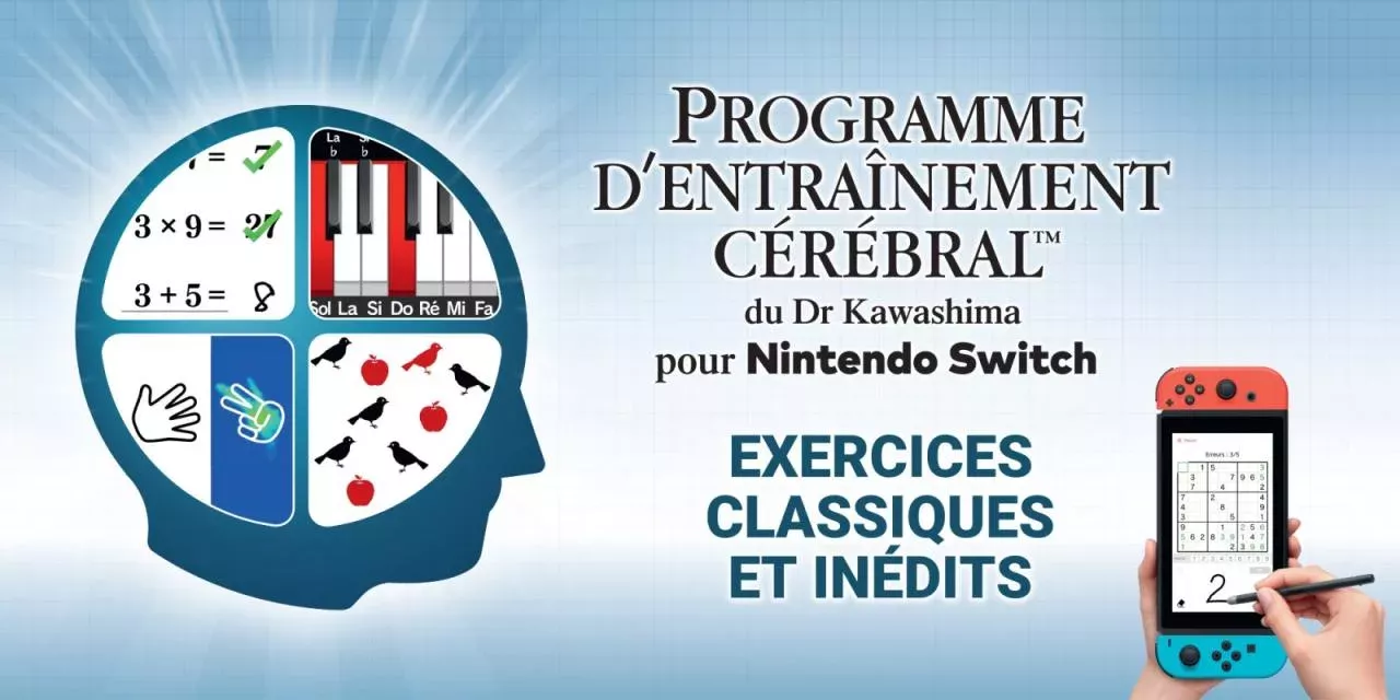 Entraînez votre mémoire avec le programme du Dr Kawashima sur Switch