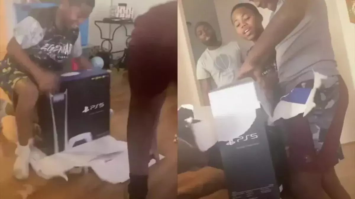 PS5 prank parents noël
