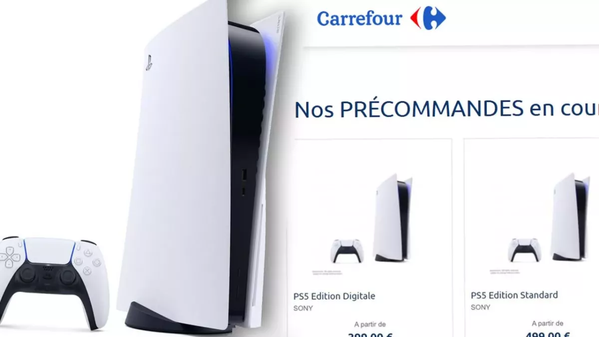 PS5 prix carrefour fuite leak