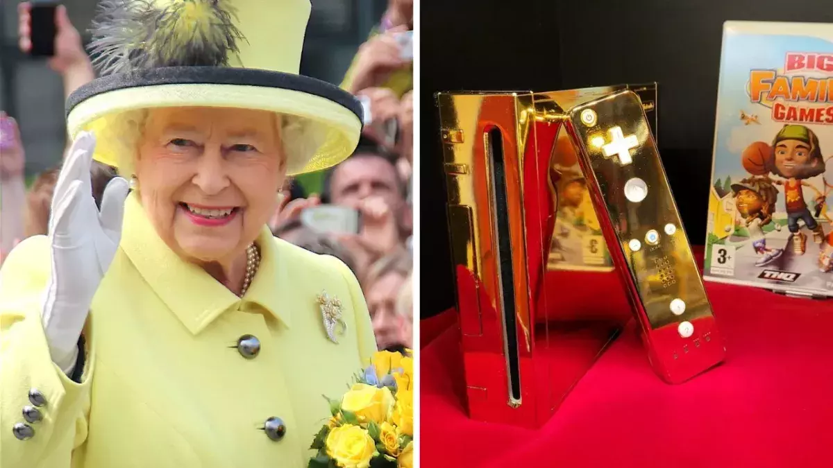 Une Wii en or dédiée à la reine Elizabeth II en vente sur eBay