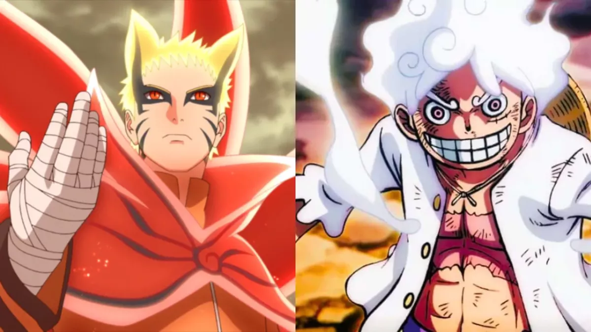 Luffy en Gear 5 vs Naruto en mode Baryon