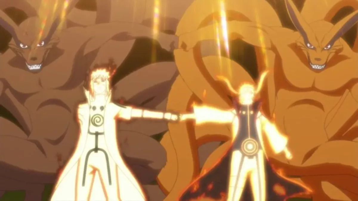 Naruto, Minato, Kyûbi, manga