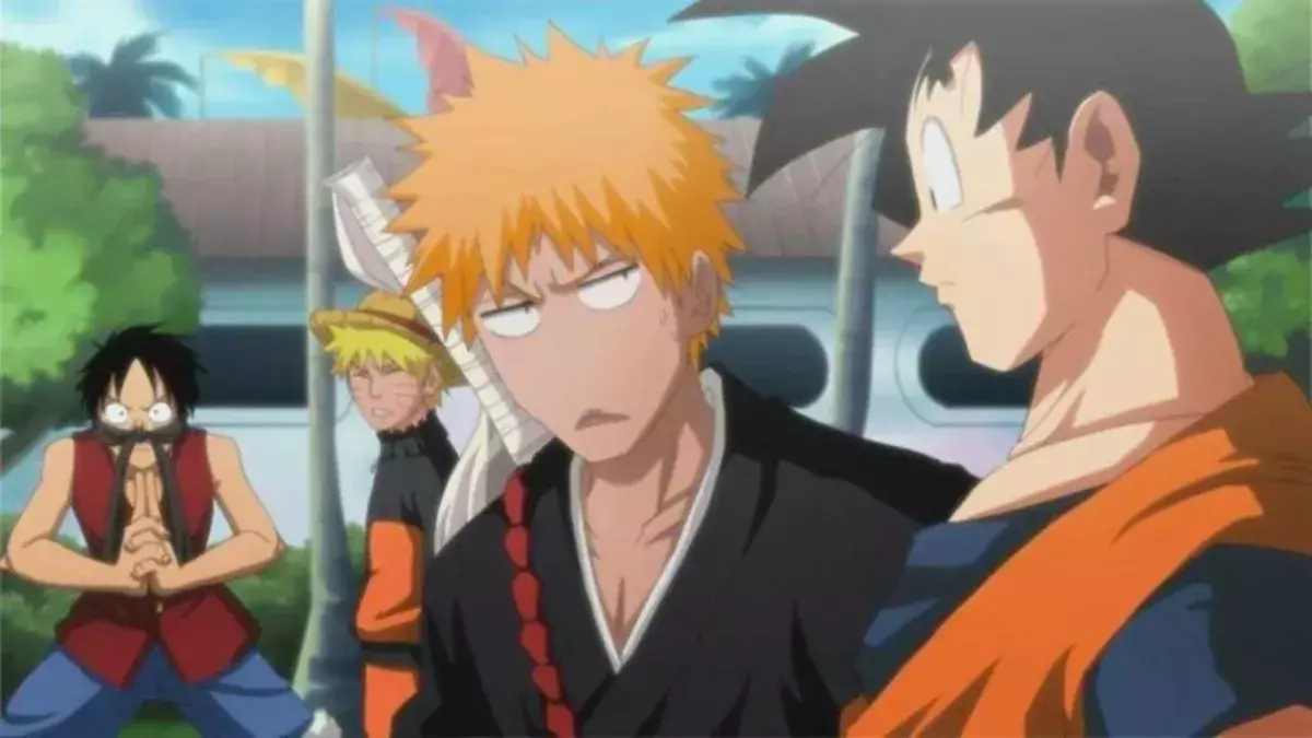 Naruto, One Piece, Bleach, Drabon Ball