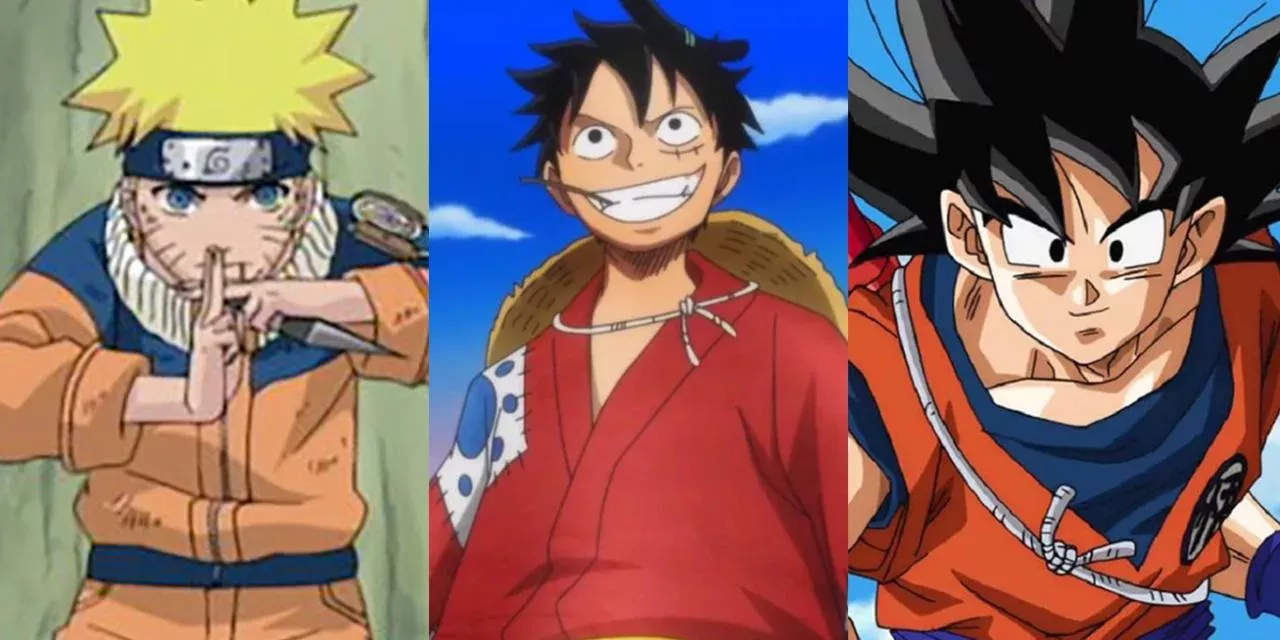 Naruto, One Piece et Dragon Ball Z
