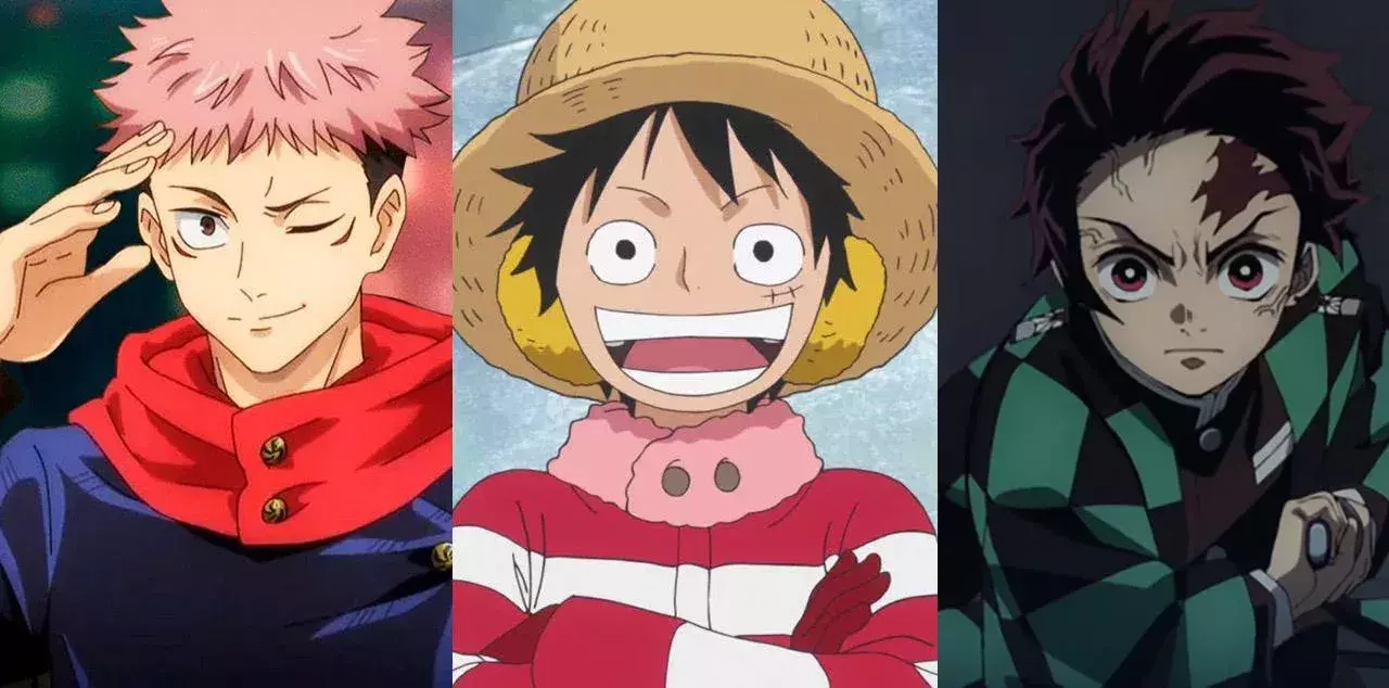One Piece, Demon Slayer, Jujutsu Kaisen