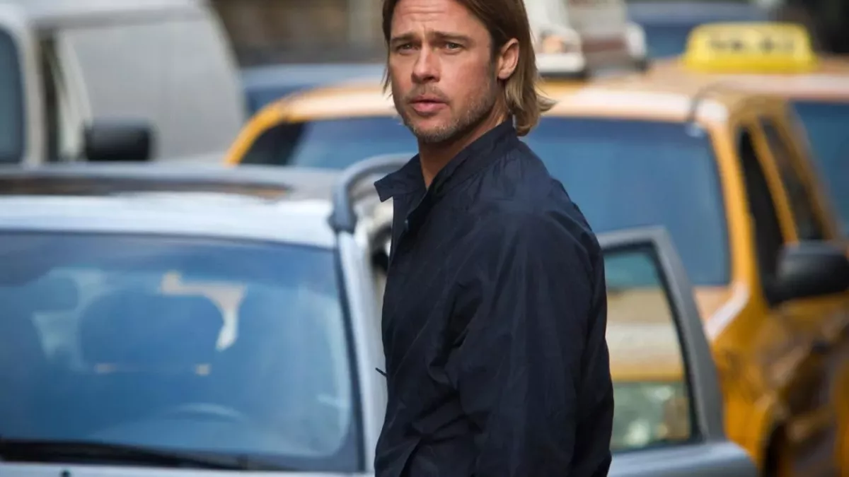 Brad Pitt sur le tournage du film World War Z