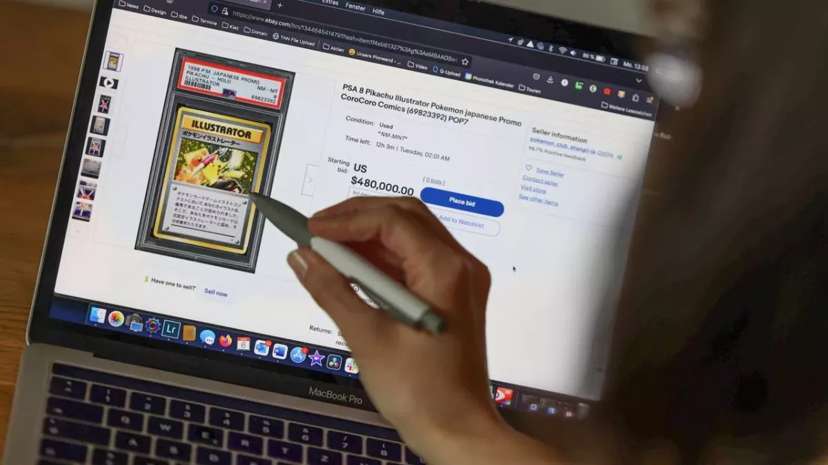 carte pikachu illustrator vente record 2023