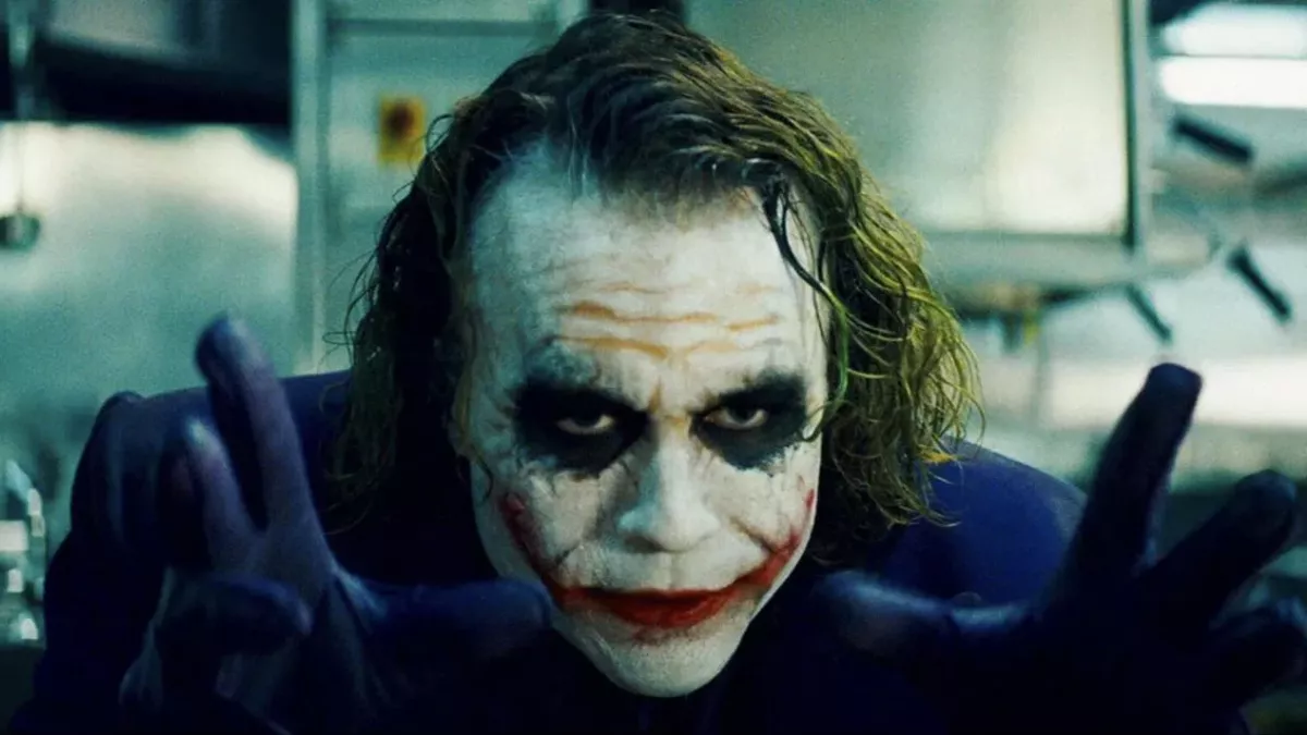 Heath Ledger dans le rôle du Joker dans The Dark Knight
