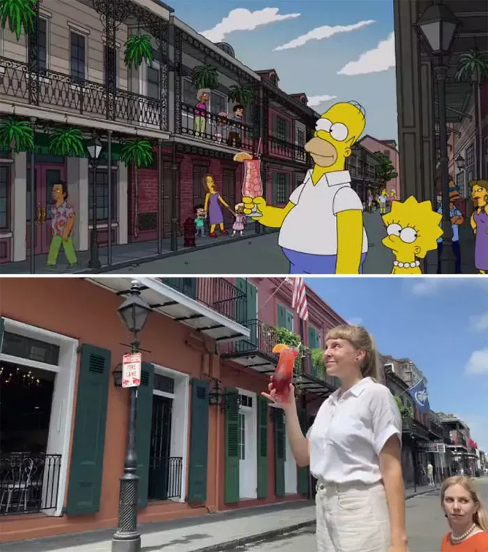 Ces touristes reproduisent un épisode culte des Simpsons à la Nouvelle Orléans