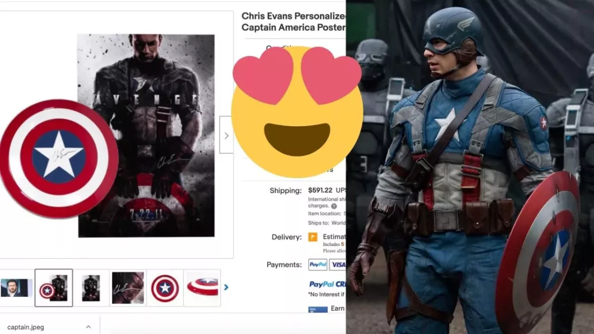Chris Evans : l'interprète de Captain America met en vente le bouclier ...