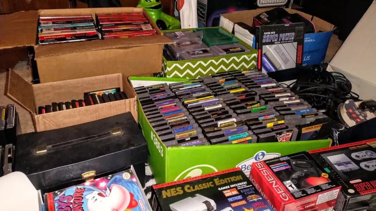 jeux retro magasin abandonné 27 ans apres