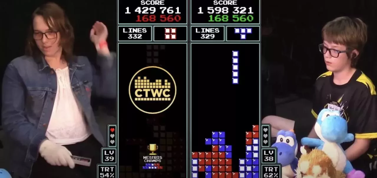 tetris record niveau 157