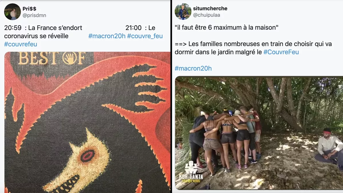 Top tweets couvre-feu
