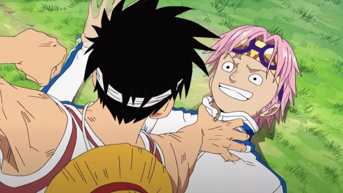 Kobby et Luffy dans One Piece