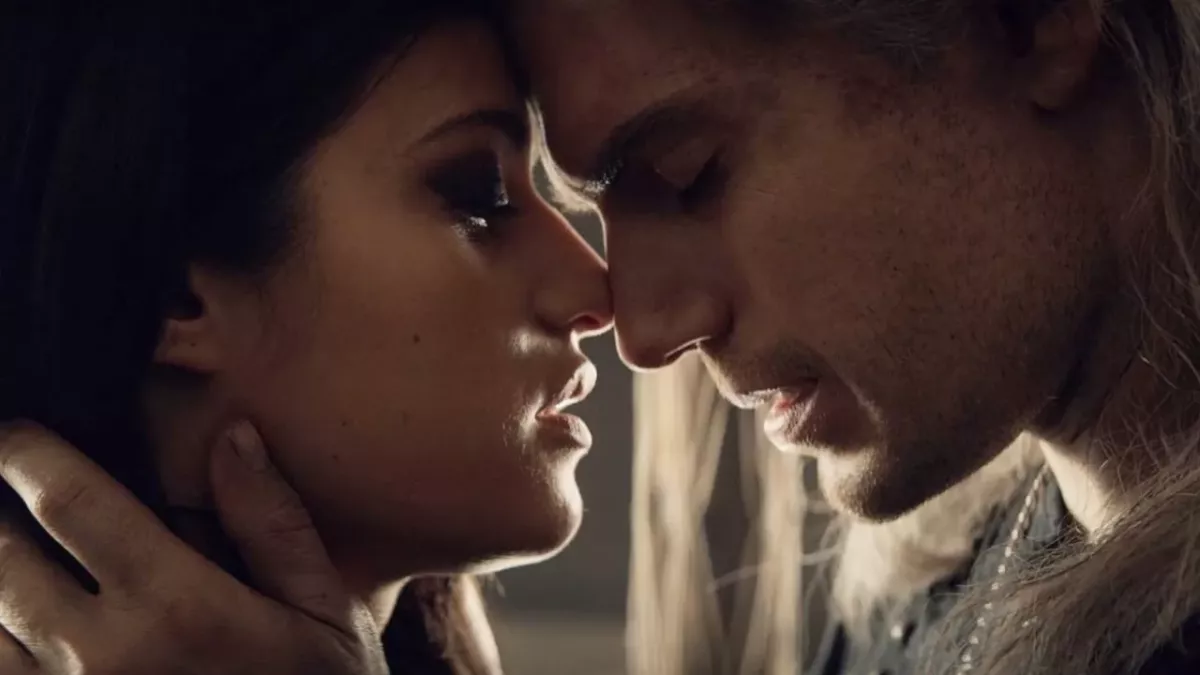 Geralt et Yennefer dans la série The Witcher sur Netflix