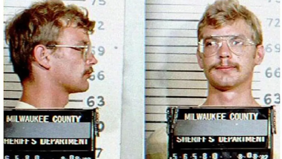 Mugshot de Jeffrey Dahmer lors de son arrestation en 1991