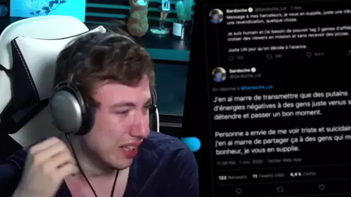 Sardoche pète un plomb sur Twitch