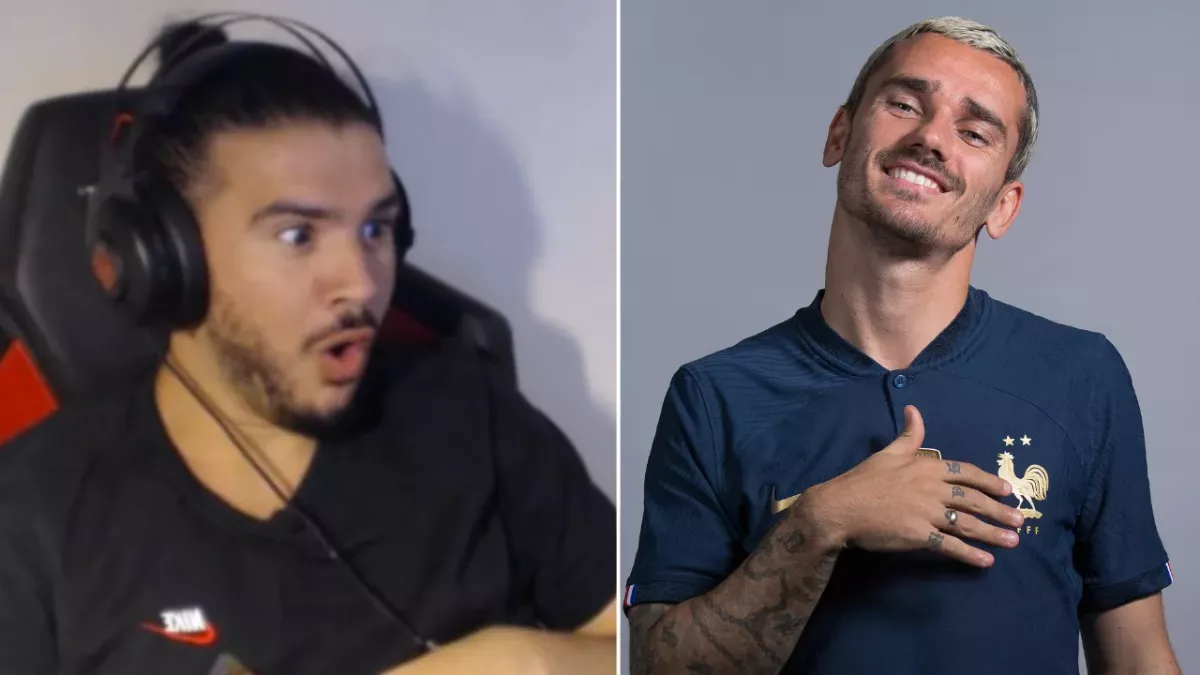 Antoine Griezmann félicite Amine