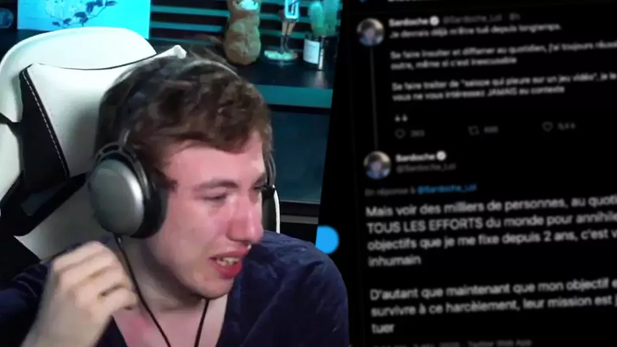Sardoche : lourdement harcelé, les tweets terrifiants où il parle de suicide