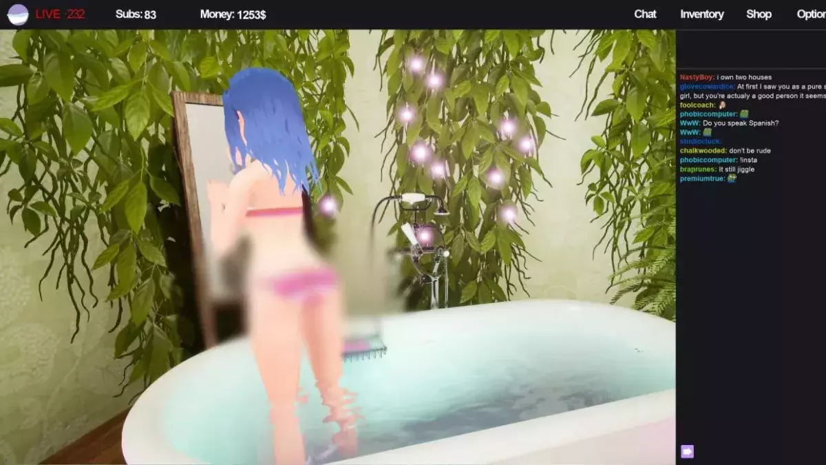 Twitch : les streams jacuzzi à l'honneur de ce nouveau jeu vidéo, incarnez une streameuse nue