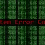 Ecran d'erreur informatique
