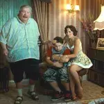 Vernon, Dudley et Petenia dans Harry Potter