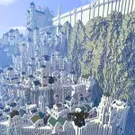 Reproduction de laa Terre du Milieu dans Minecraft