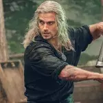 Henry Cavill (Geralt) dans la série The Witcher