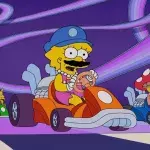 simpson mario kart