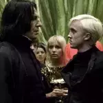 Tom Felton et Alan Rickman