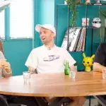 Squeezie avec Pierre Gasly et Charles Leclerc 
