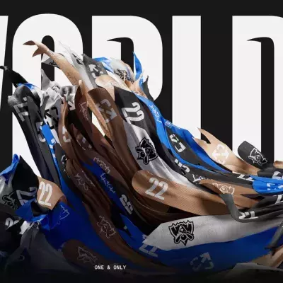 Affiche promotionnelle des championnats du monde de League of Legends