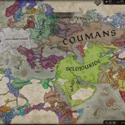 Carte du monde Crusader Kings 3