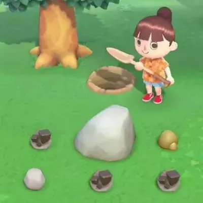 Comment trouver des pépites de fer, d'or et d'argile dans Animal Crossing New Horizons ?