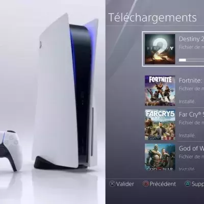 Installation jeux PS5 Sony
