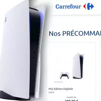 PS5 prix carrefour fuite leak