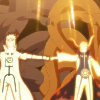 Naruto, Minato, Kyûbi, manga