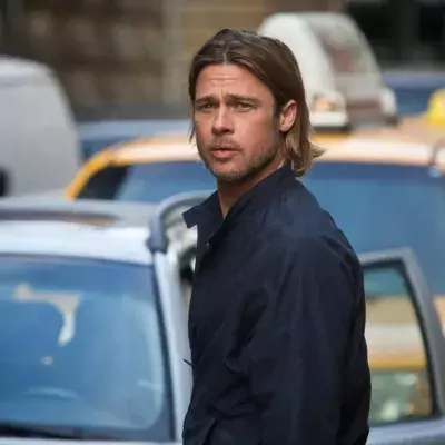 Brad Pitt sur le tournage du film World War Z