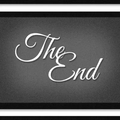 Ecran de fin de vieux film