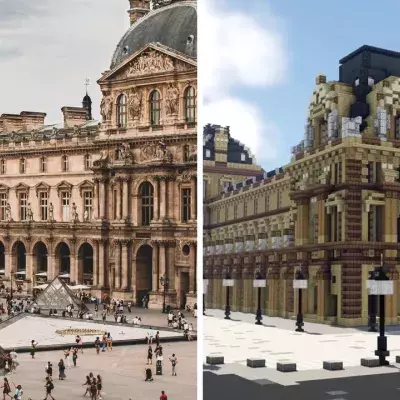 Ce joueur Minecraft reproduit l'intégralité du musée du Louvre et le résultat est bluffant